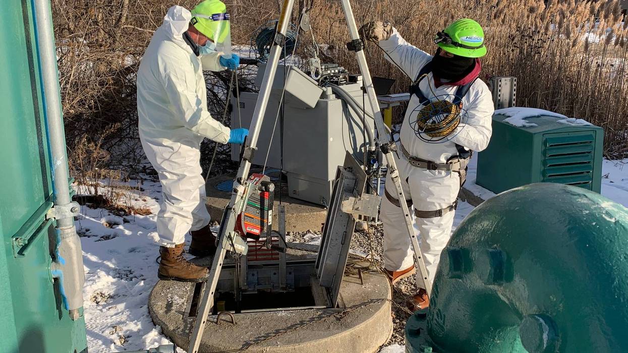 Sewer testing in Clinton Township