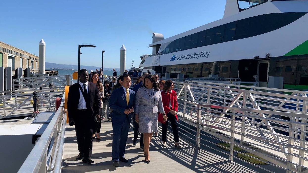 SF officials celebrate inaugural ride on Chase Center ferry