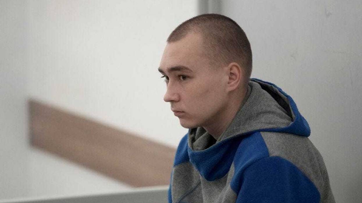 Sgt. Vadim Shishimarin of the Russian army appears at a sentencing hearing on May 23, 2022 in Kyiv, Ukraine after pleading guilty to war crimes.