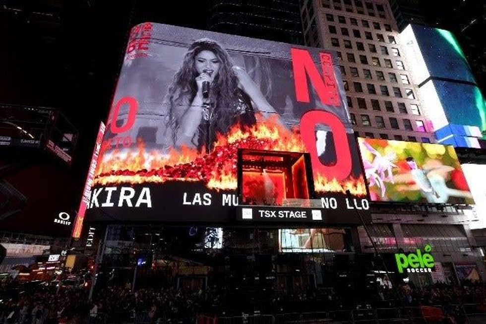 Shakira en Times Square