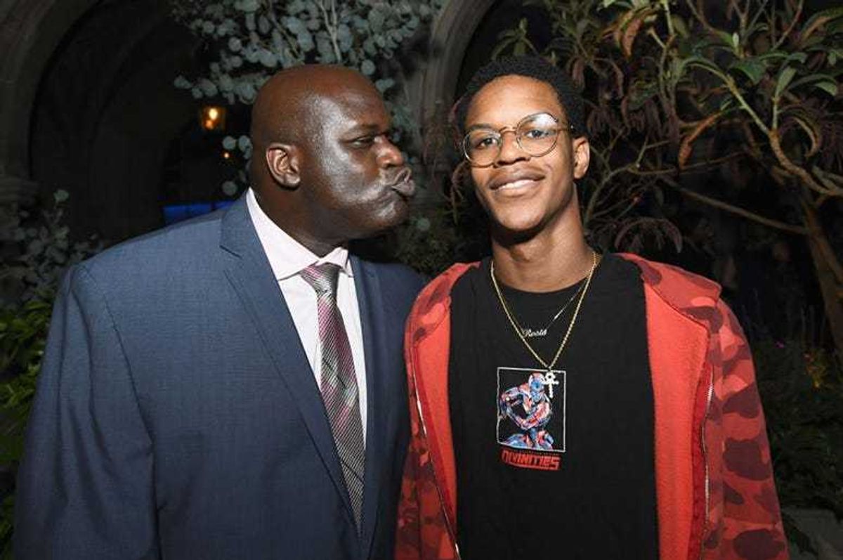 Shaquille O'Neal and son Shareef O'Neal