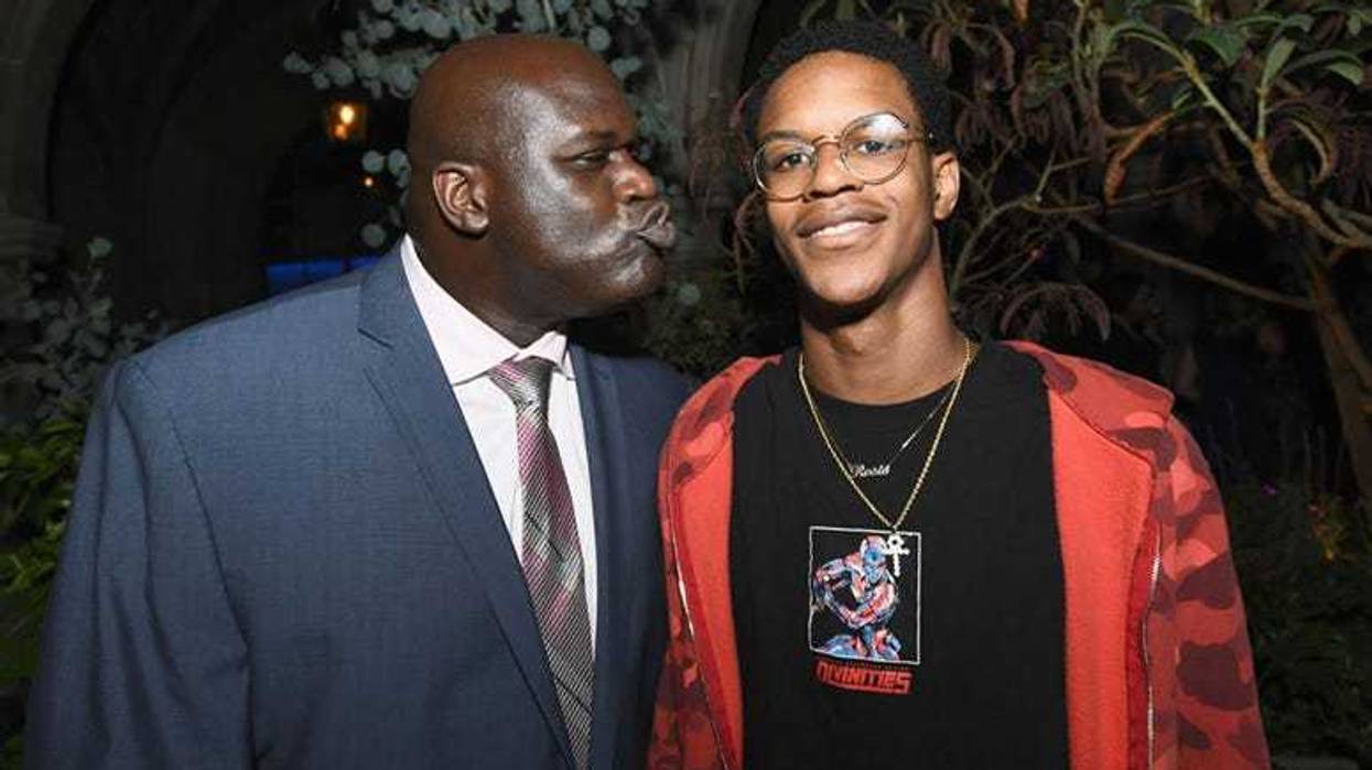 Shaquille O'Neal and son Shareef O'Neal