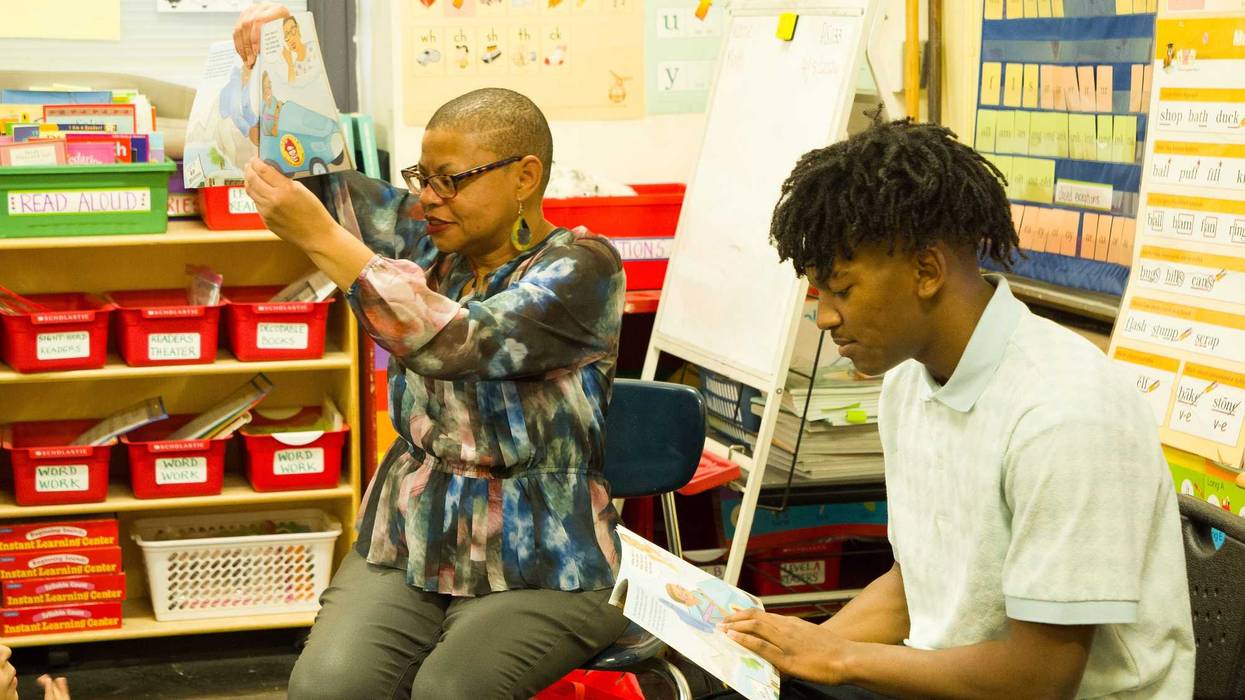 Sheletta and her son Andrew.
