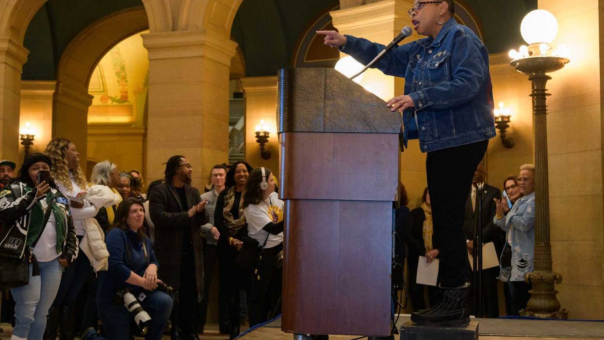 Sheletta Brundidge at the second Black Entrepreneurs Day at the Minnesota State Capitol in 2024.