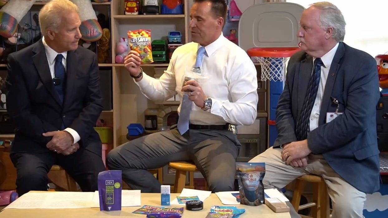 Sheriff Swanson, Prosecutor Leyton, and Superintendent Spears