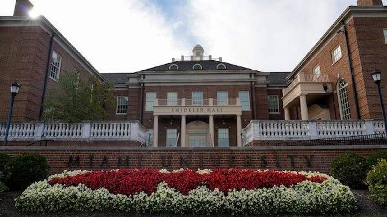 Shideler Hall on Miami University's campus houses the geography and geology departments on Wednesday, Oct. 4, 2023, in Oxford, Ohio