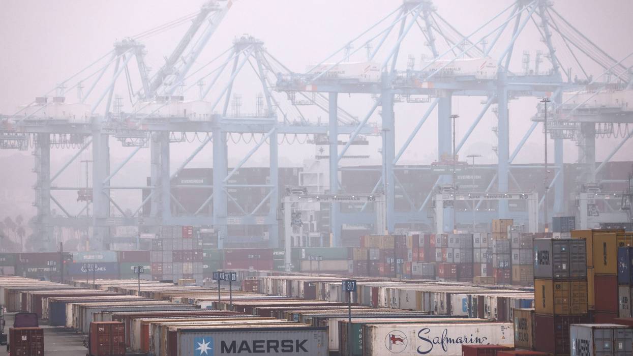 shipping containers at harbor