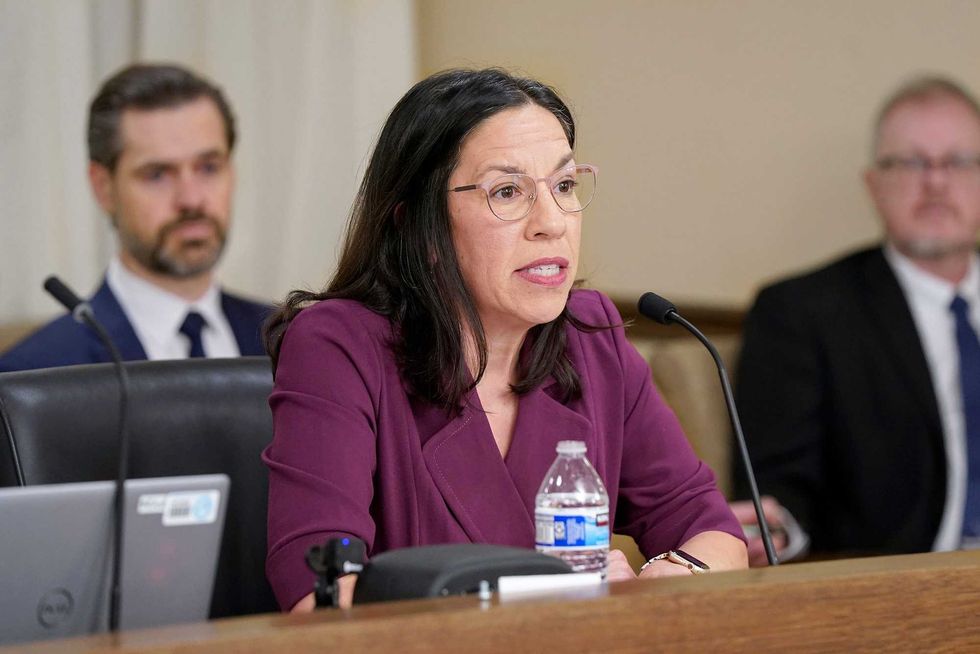 Shireen Gandhi, temporary commissioner of the Department of Human Services, testifies Sept. 17 before the House Fraud Prevention and State Agency Oversight Policy Committee.