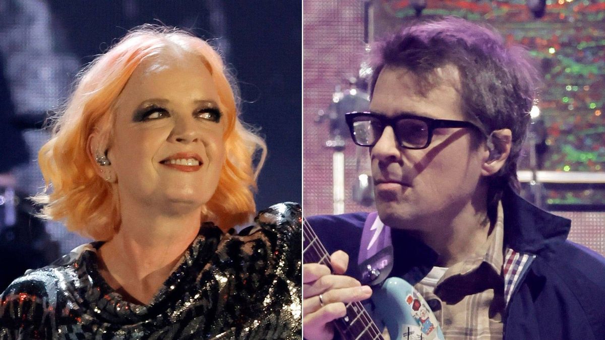 Shirley Manson of Garbage and Rivers Cuomo of Weezer