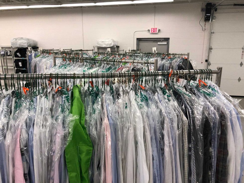 Shirts at Colvin Cleaners. April 15, 2021