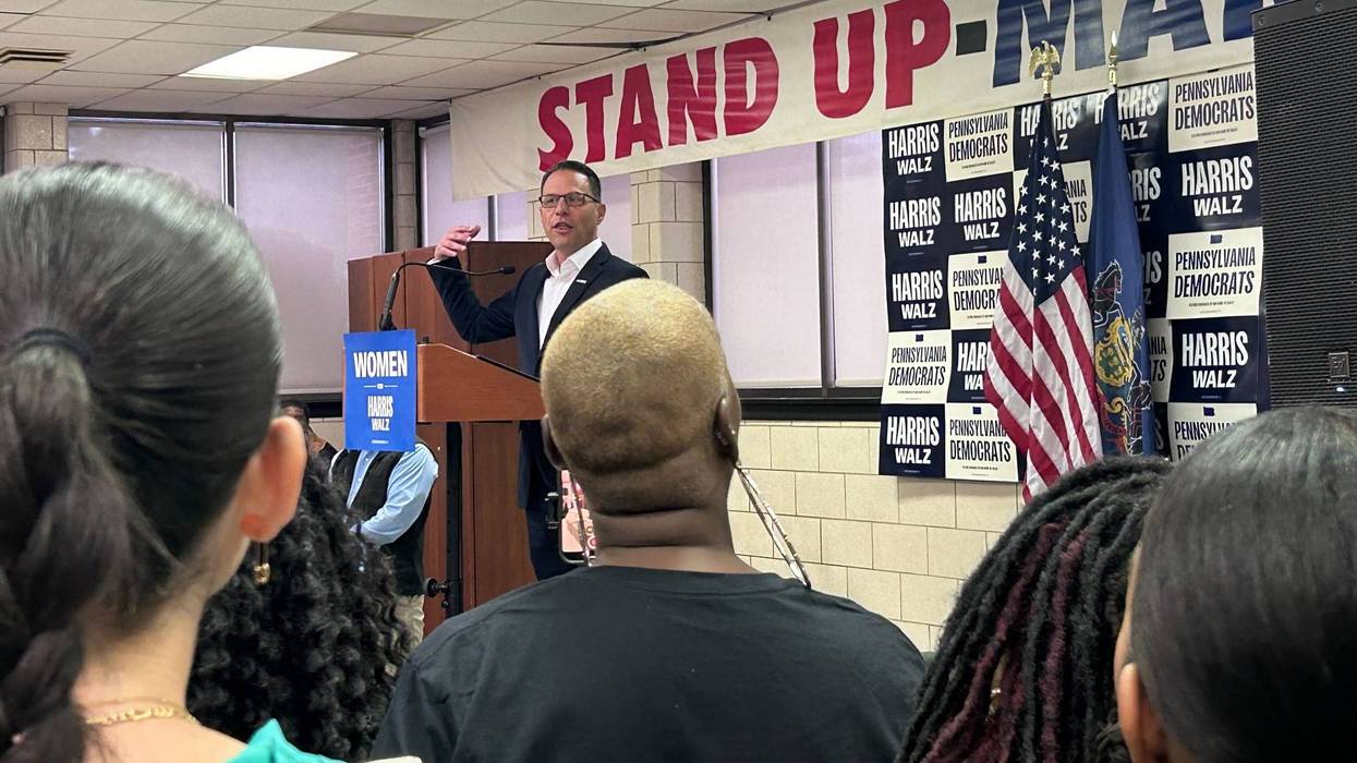 Shonda Rhimes and Gov. Josh Shapiro stump for Harris-Walz