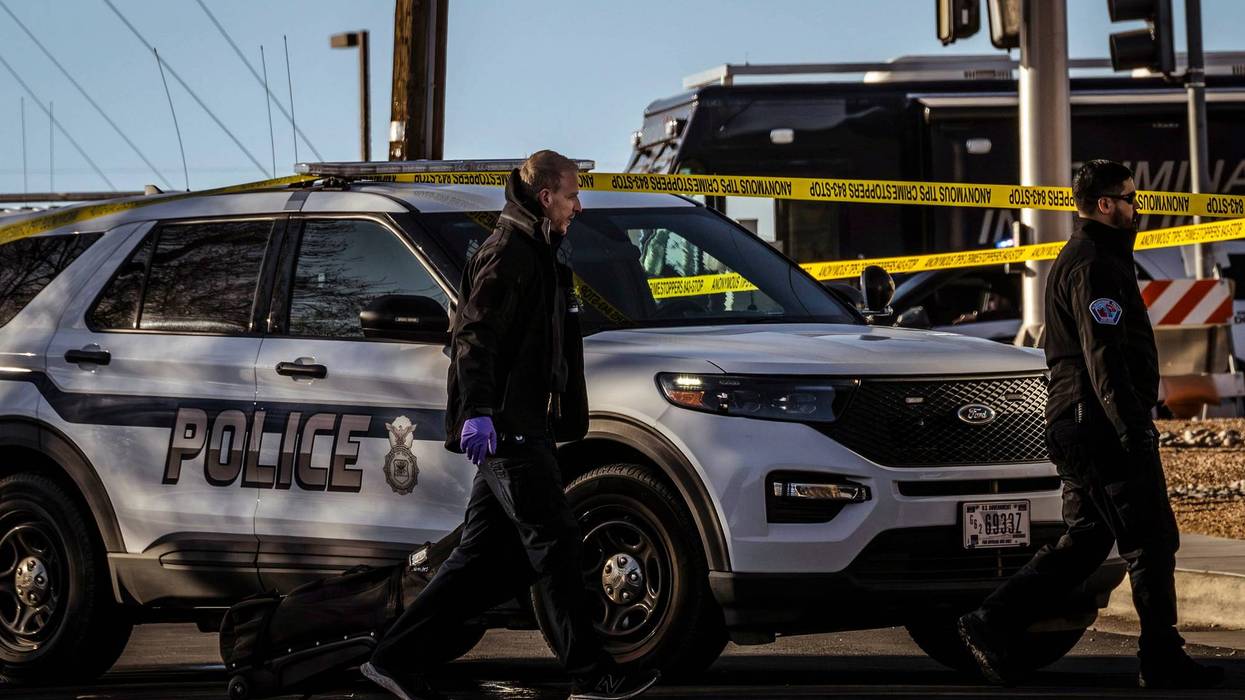 Shooting after pursuit at Air Force Base in New Mexico kills an airman and wounds another