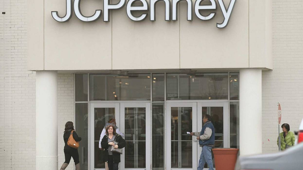Shoppers arrive at a J.C. Penney store at the Ford City Mall on January 26, 2012 in Chicago, Illinois.