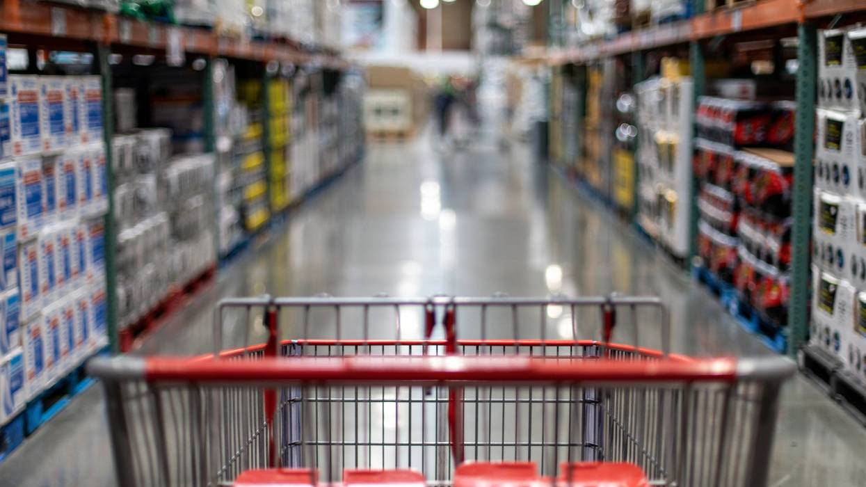 shopping cart in store