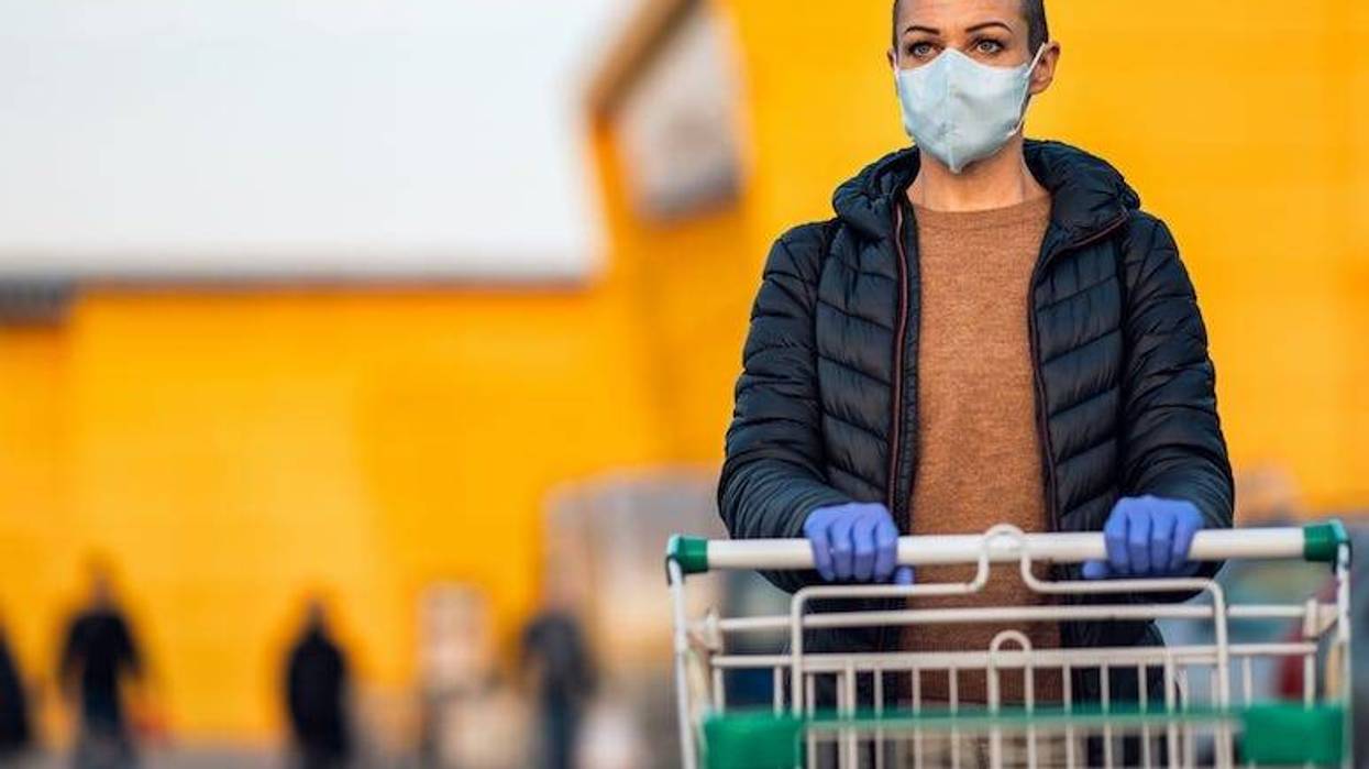 Shopping with mask