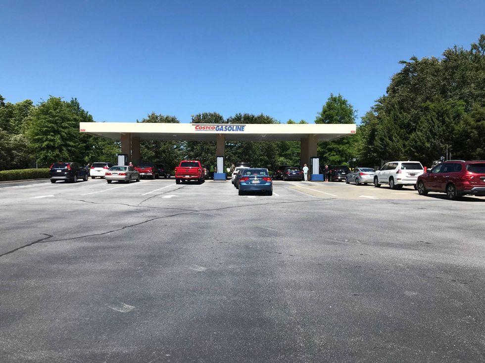 Short lines at Costco on Woodruff Road