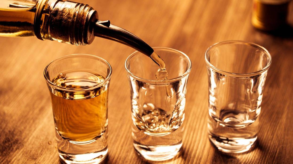 Shots of tequila