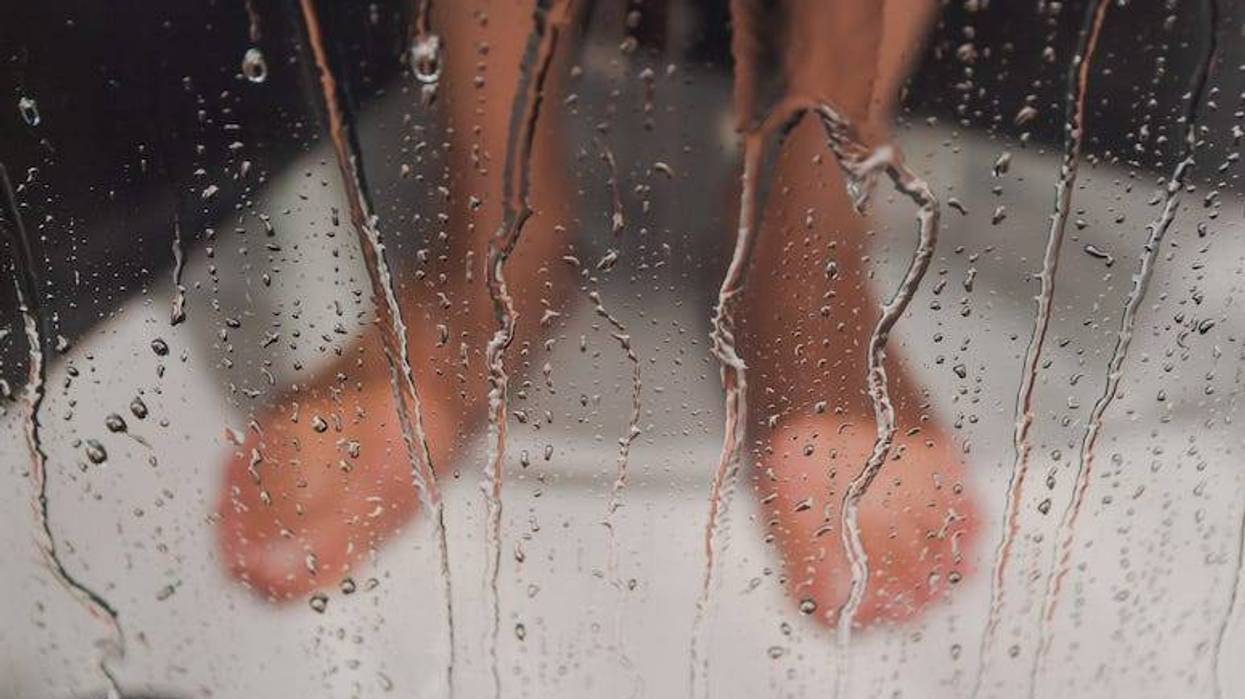 Shower, Male, Feet, Wet
