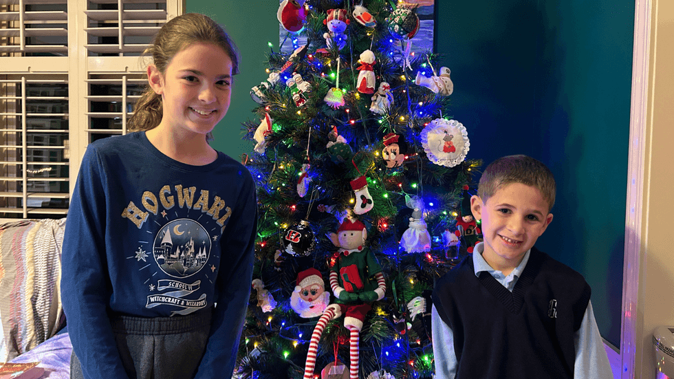 Siblings Mickey and Celeste