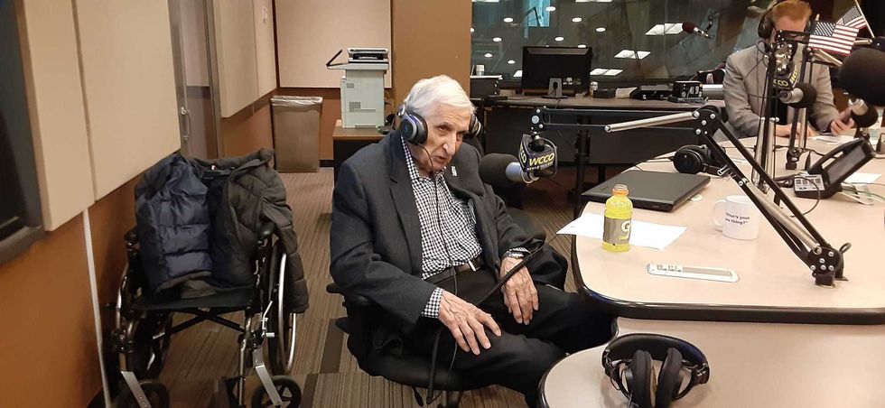 Sid on his 100th birthday