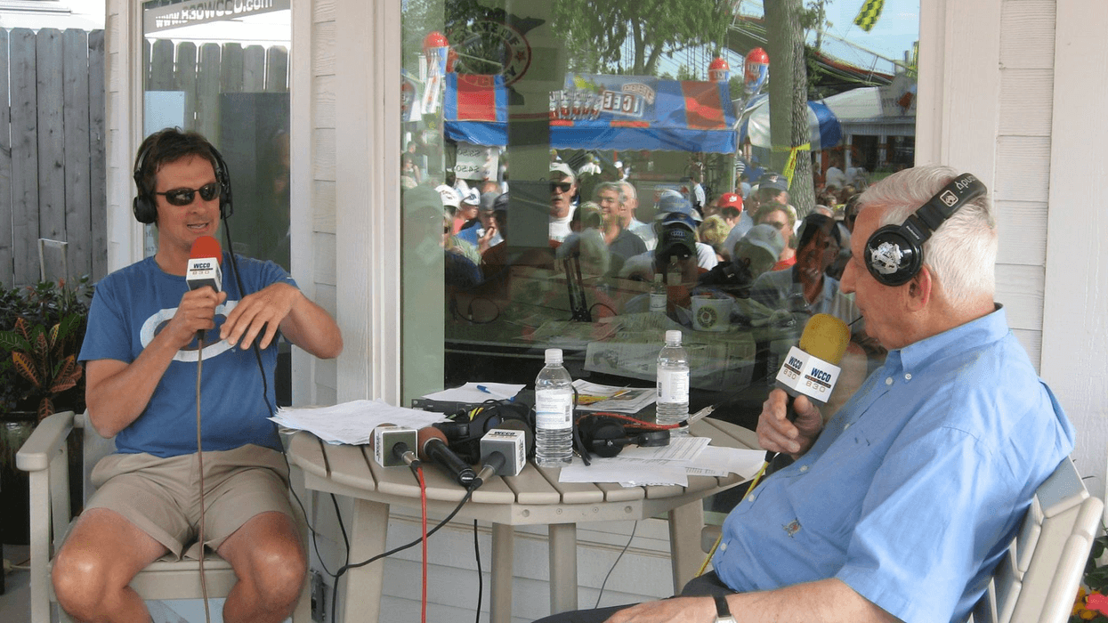 Sid with his son, Chad Hartman