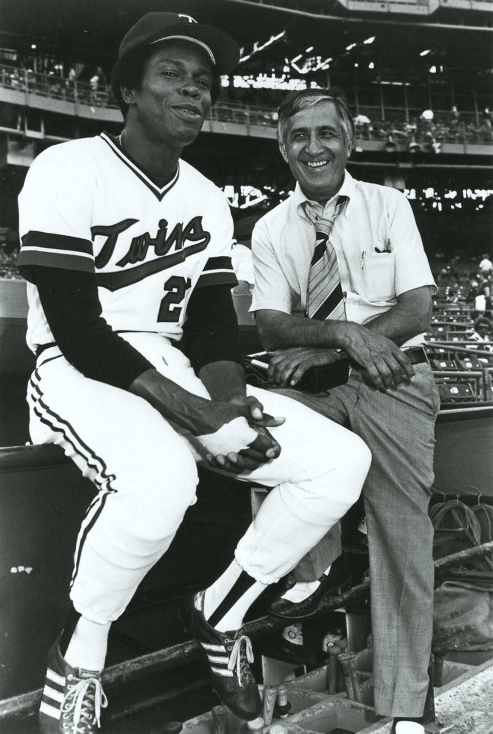 Sid with Rod Carew
