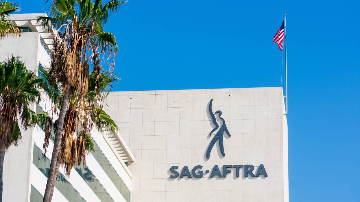 side of SAG-Aftra building
