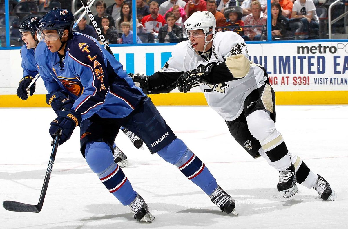 Sidney Crosby and Evander Kane