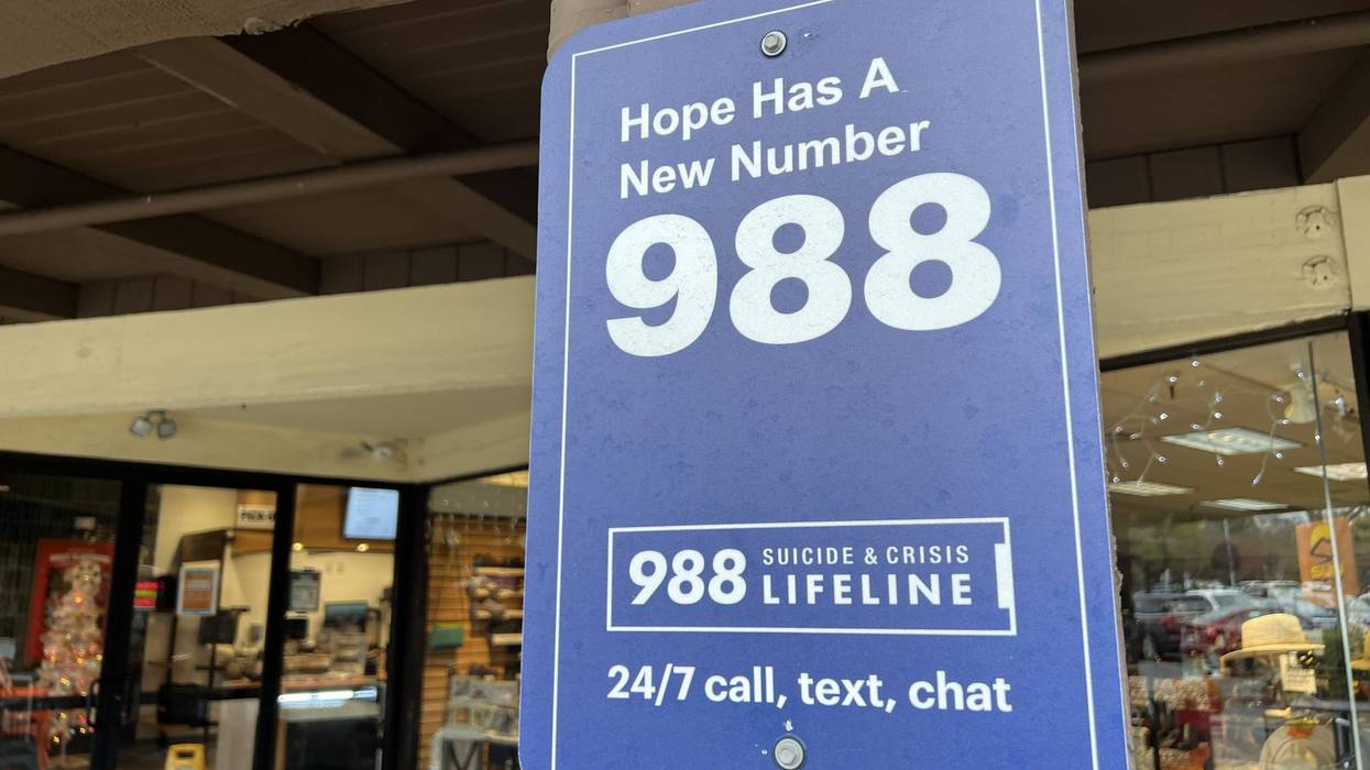 sign for 988 Lifeline mental health emergency hotline