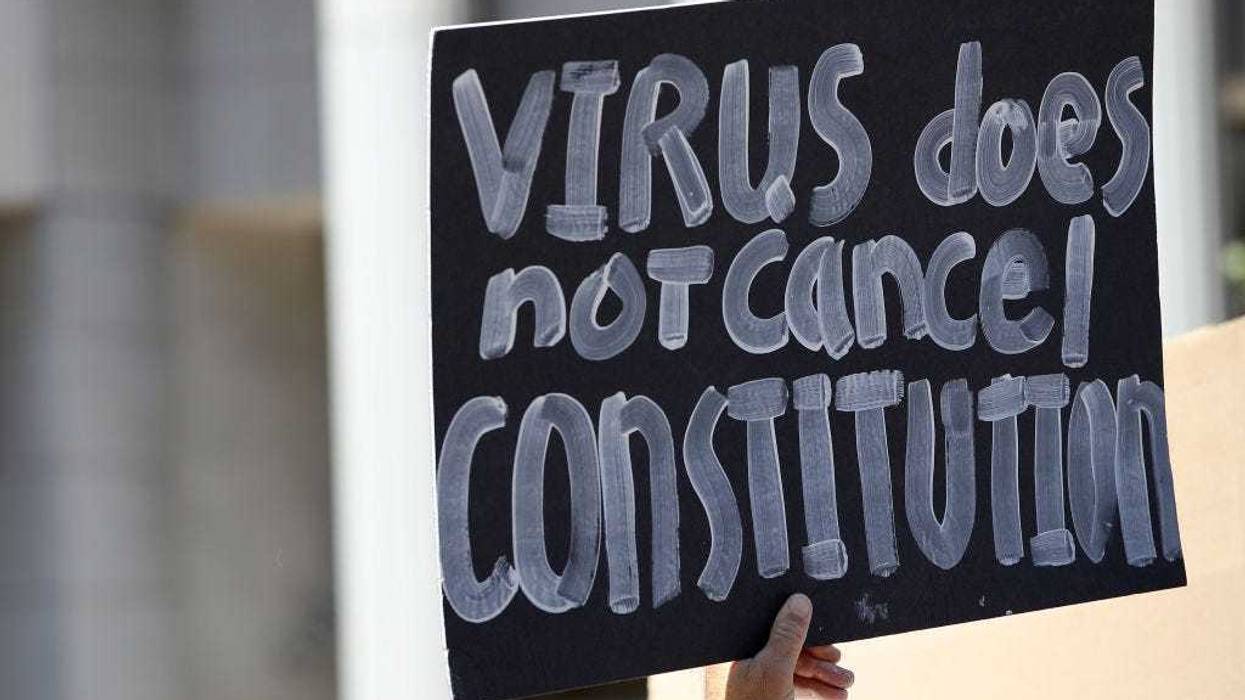 Sign Protesting COVID Lockdowns