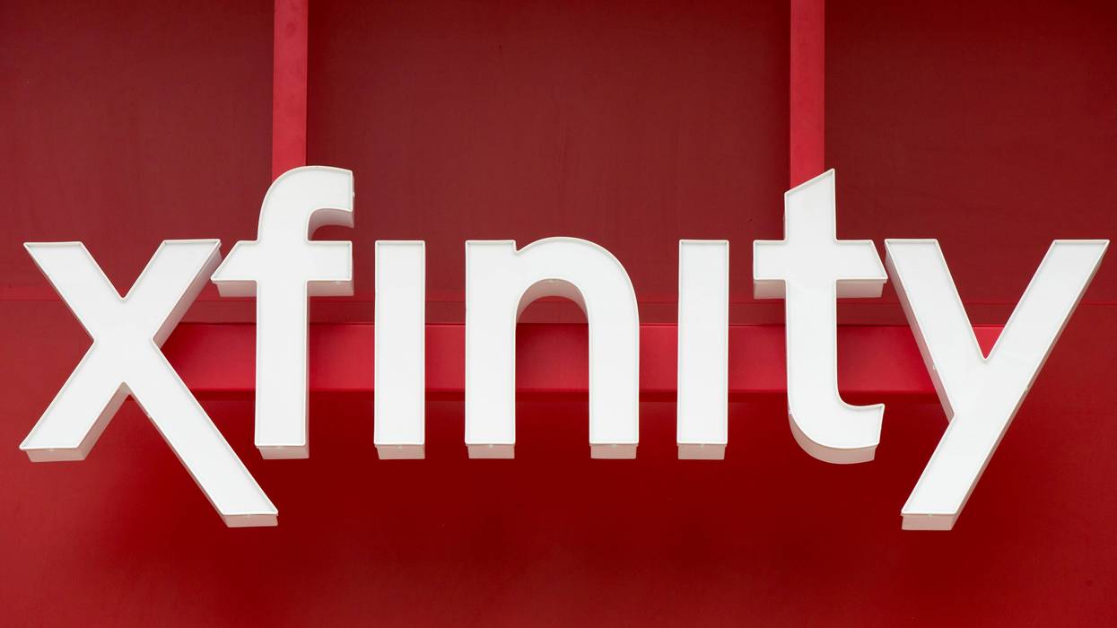 Signage for Xfinity, the cable division of Comcast, is displayed in Philadelphia, July 15, 2015.