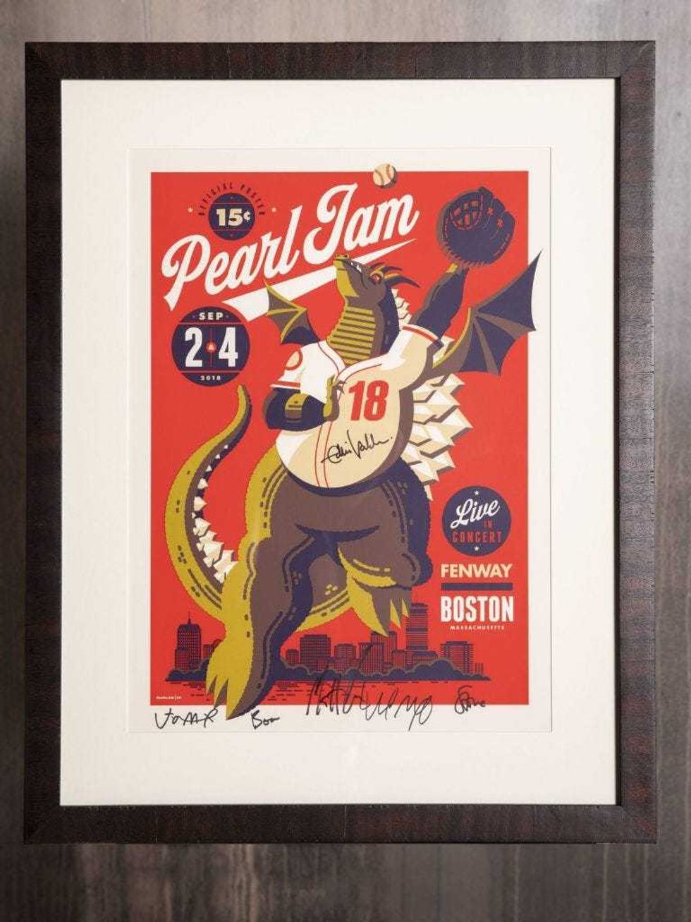 Signed Pearl Jam poster