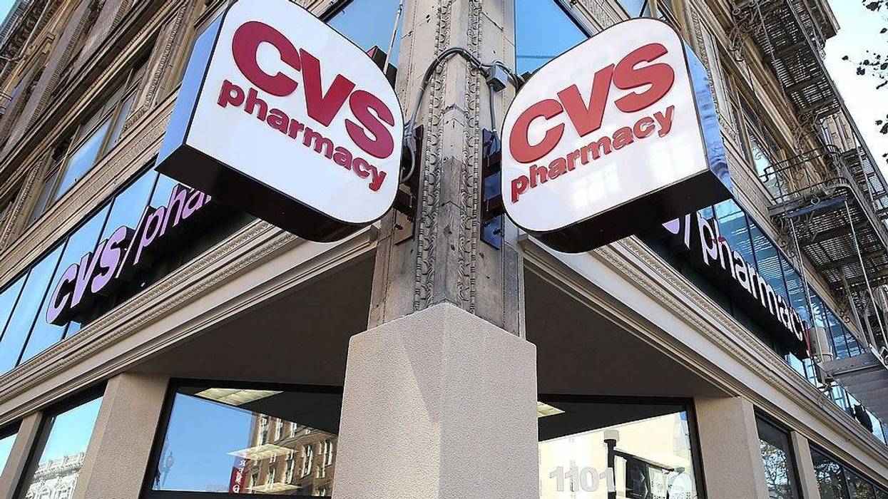 Signs are posted outside of a CVS store on November 5, 2013 in San Francisco, California.