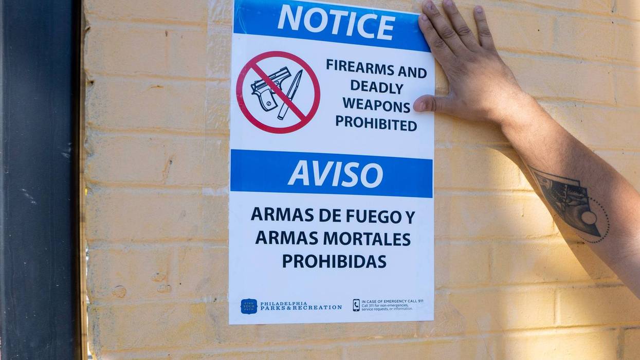 Signs will be posted at all rec centers across the city notifying the public of the mayor's executive order banning weapons.