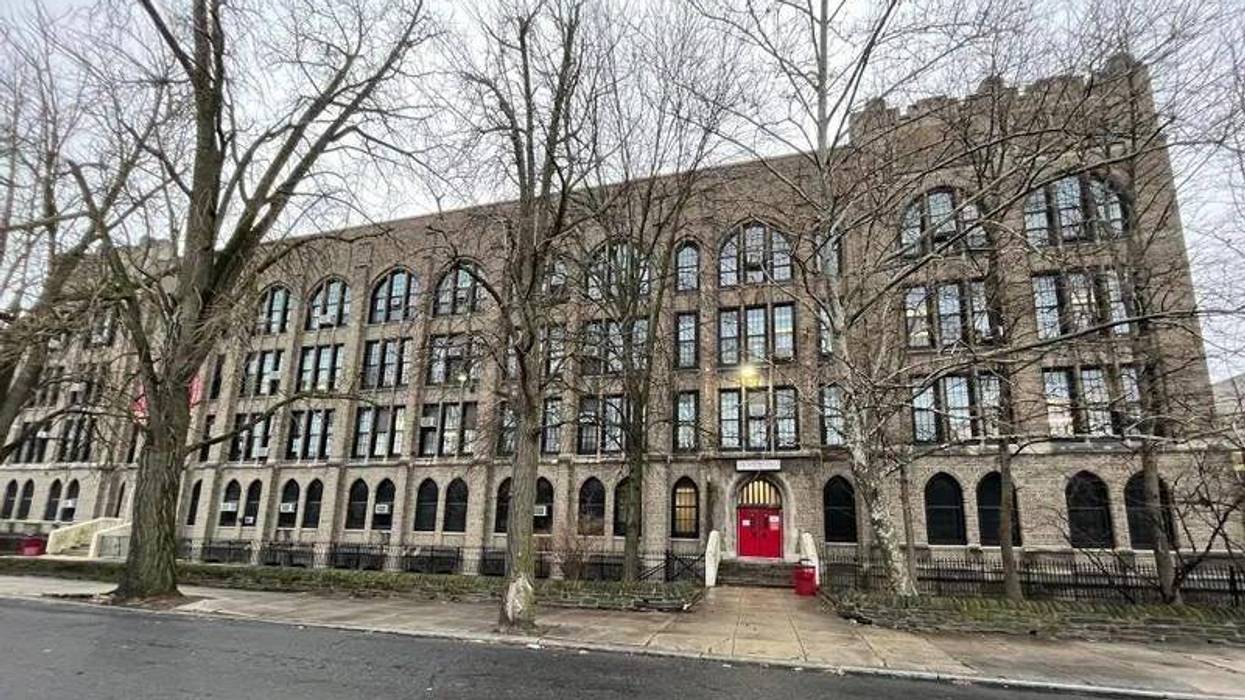 Simon Gratz High School was closed recently for asbestos remediation.