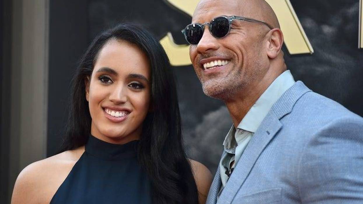 Simone Garcia Johnson and Dwayne Johnson