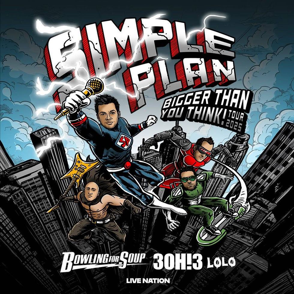Simple Plan tour art