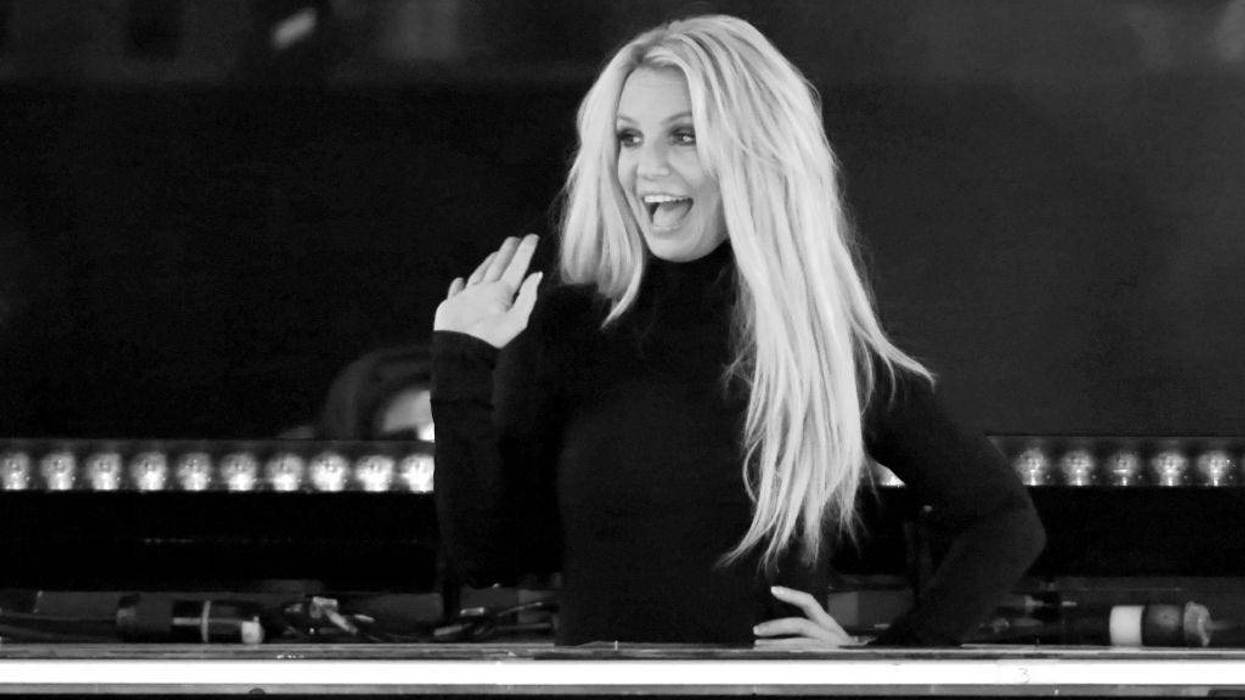 Singer Britney Spears waves as she attends the announcement of her new residency, "Britney: Domination" at Park MGM on October 18, 2018 in Las Vegas, Nevada.