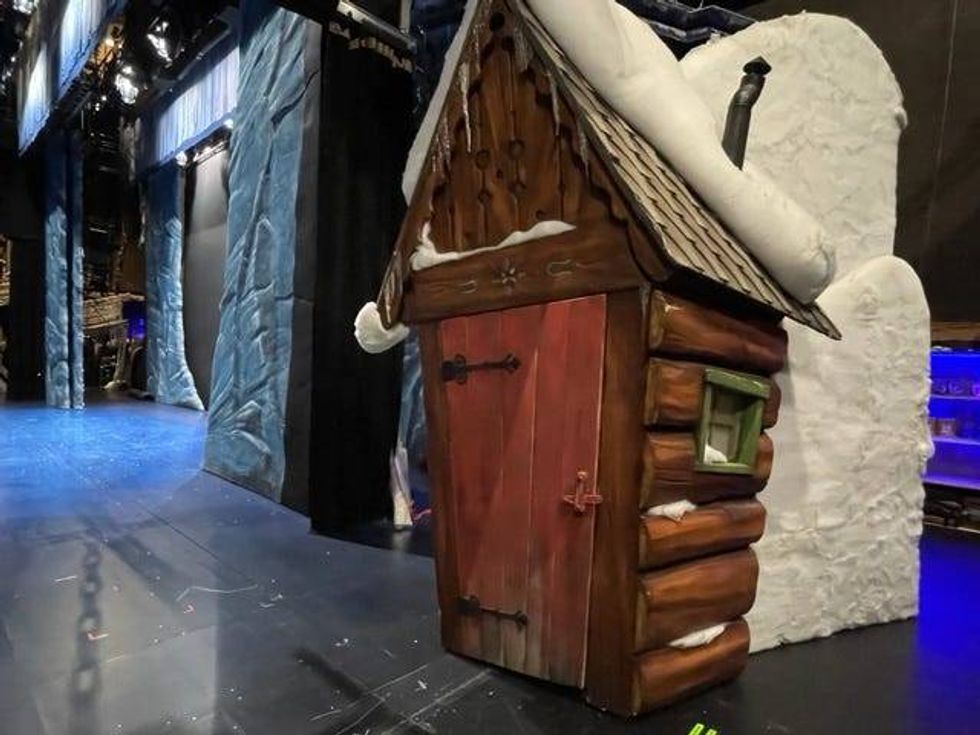 Singleton said 19 semis worth of equipment, props, and scenery were moved into the space.