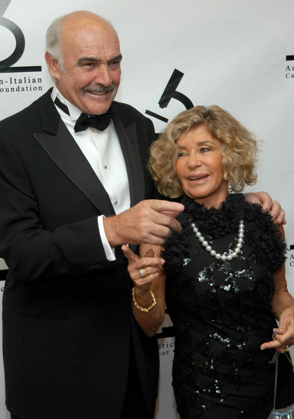 Sir Sean Connery and wife Lady Micheline Connery during American-Italian Cancer Foundation Annual Benefit Gala at The Pierre Hotel in New York City, New York, United States.