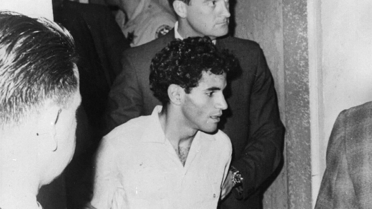 Sirhan Sirhan after assassinating Robert F. Kennedy in 1968.