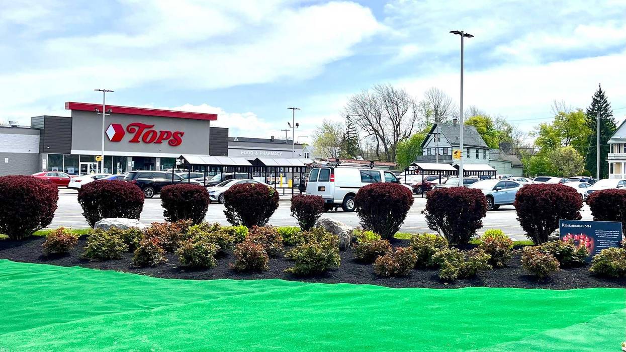 Site of proposed Honor Space by Tops Market as a memorial to the ten lives lost on 5-14-22