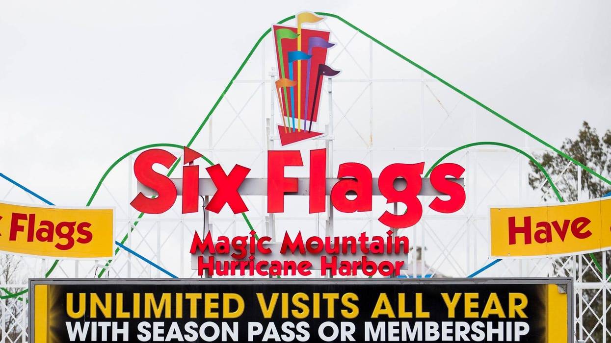 Six Flags Magic Mountain is closed as the coronavirus continues to spread across the United States on March 14, 2020 in Valencia, California.