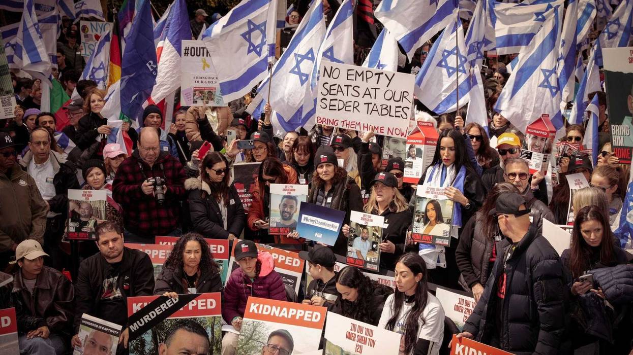 "Six Months: They Are Out Of Time" rally on April 7, 2024.