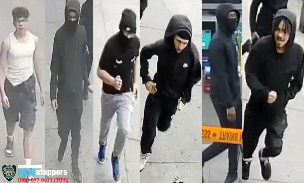 Six people fled with the victim