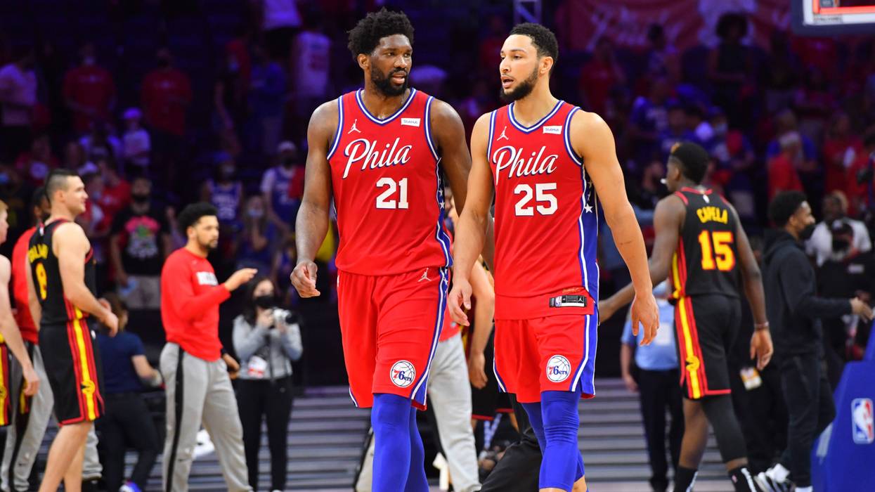 Sixers Joel Embiid and Ben Simmons