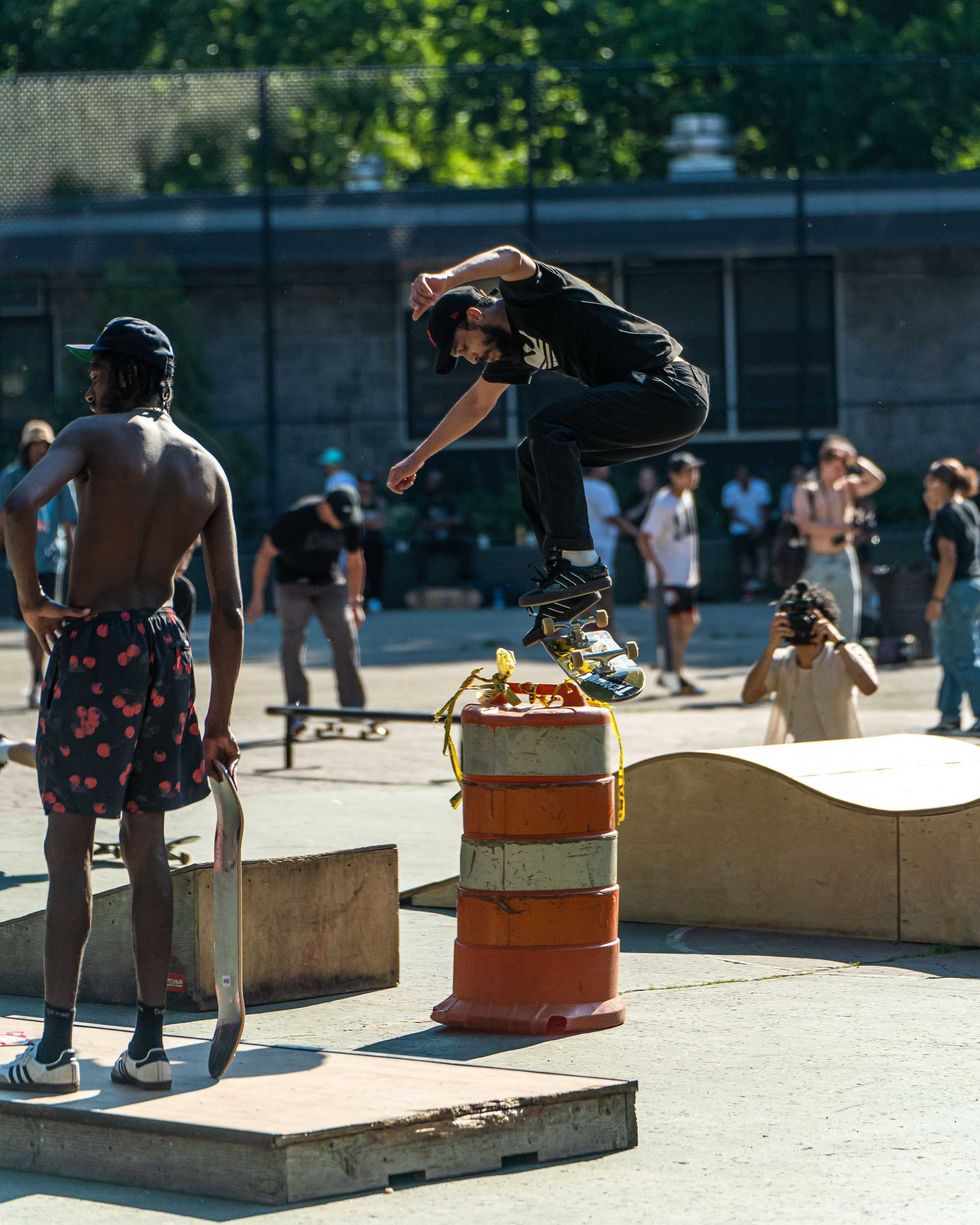 Skater doing a trick