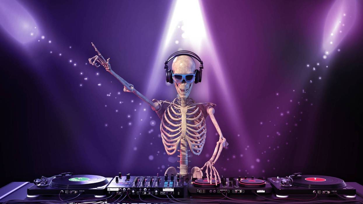 skeleton dj