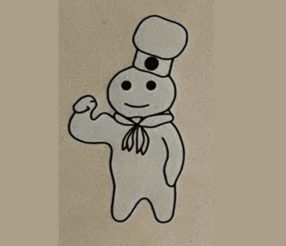 sketch of doughboy