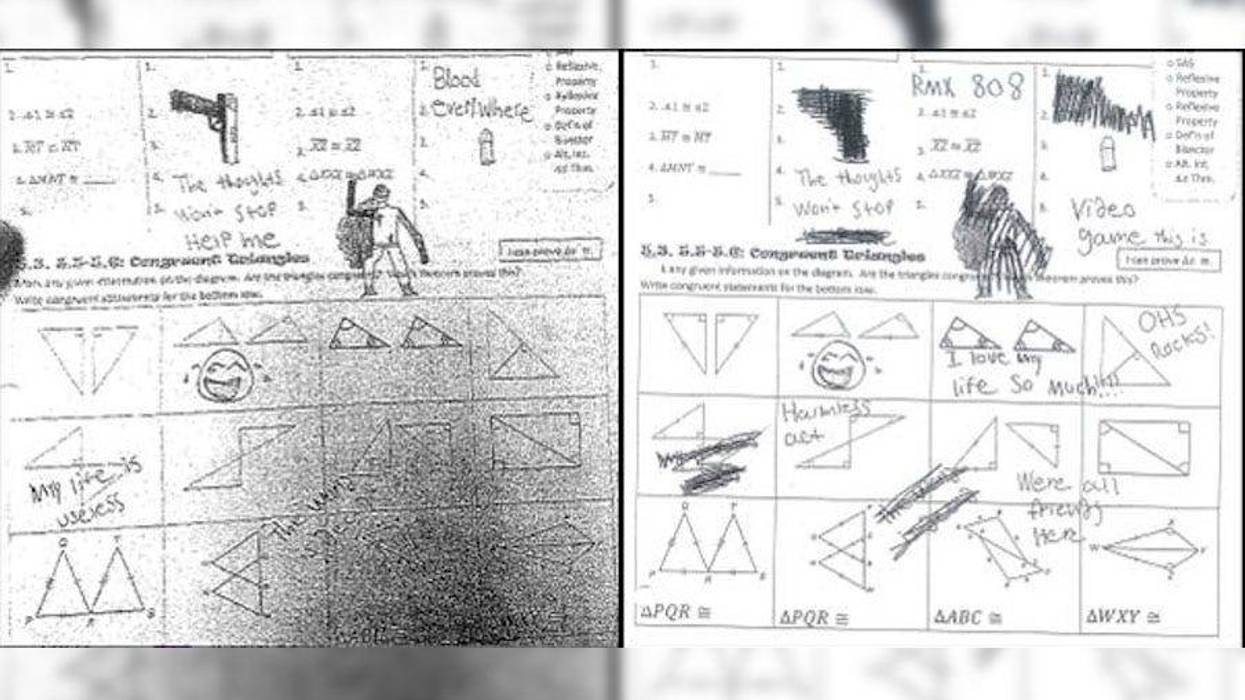 Sketches made by accused Oxford school shooter Ethan Crumbley